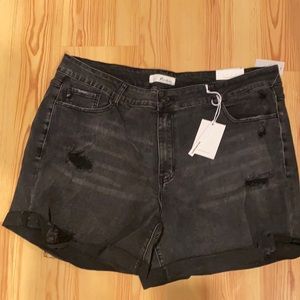Maurices Black High Rise Shorts